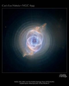 Planetary Nebula are remnants of an exploded star lit up by a white dwarf star.