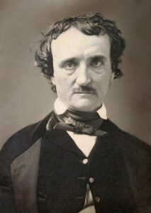 Edgar Allen Poe is known best for his fictional works of the horror genre, who lived early in the 1800s. He also pondered Olber's Paradox wondering why the sky is not very bright rather than dimly lit.