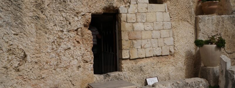 The Garden Tomb in Jerusalem - one of the traditional burial sites of Christ.