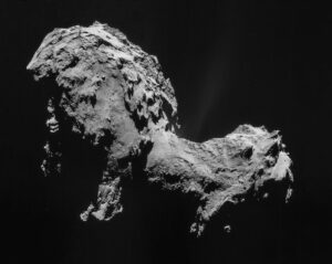 Comet visited by Rosetta spacecraft - no significant organic molecules found there.