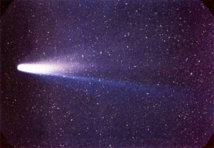 An image of Halley's Comet - some thing a comet might have been the Bethlehem "Star" although this seem unlikely. Halley's comet is 15 by 8 km in size.
