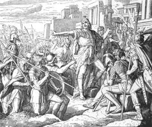 Judah Maccabees was an ancient general who fought against Greek occupation of Israel, especially the tyranny of Antiochus IV.