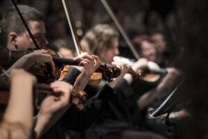 Religious are more likely to go to an orchestra or a stage play than their secular counterparts.
