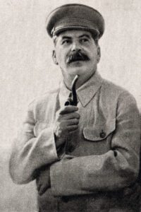 Stalin was the Communist dictator of the USSR during much of World War Two, who was responsible for the death of millions of Russians.